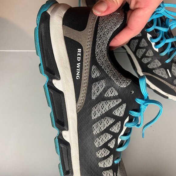 Red Wing Size 9 Aluminum Safety Toe Athletic Work Shoes Electrical Hazard Lace - Picture 4 of 9